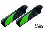 RJX Vector Green 95mm High Quality Carbon Tail Blades
